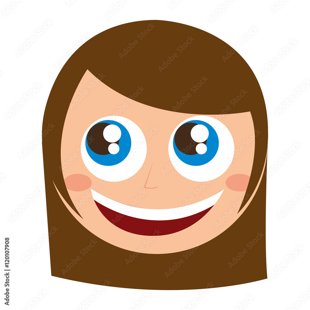 Obraz premium woman female isolated icon vector illustration design