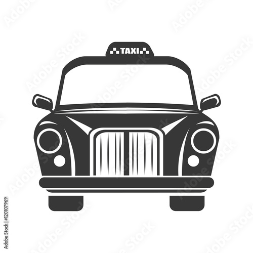 Fototapeta british cab classic taxi car. london symbol