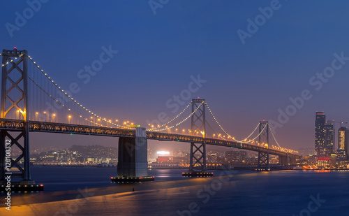 Twilight Shot of Bay Bridge