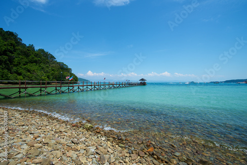 Island Beach in Sabah Malaysia photo