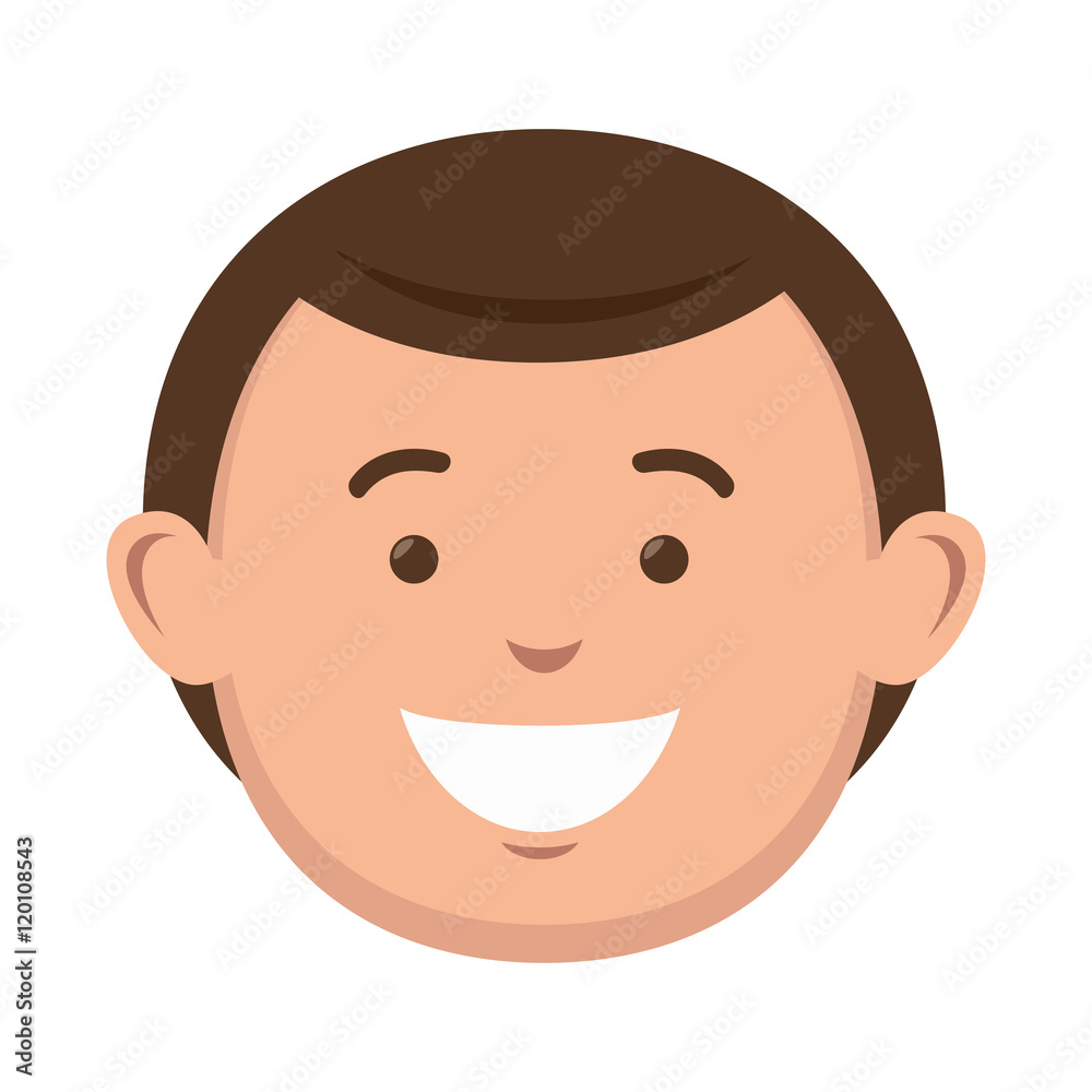 avatar man cartoon smiling and wearing casual clothes. vector illustration avatar man cartoon smiling and wearing casual clothes. vector illustration