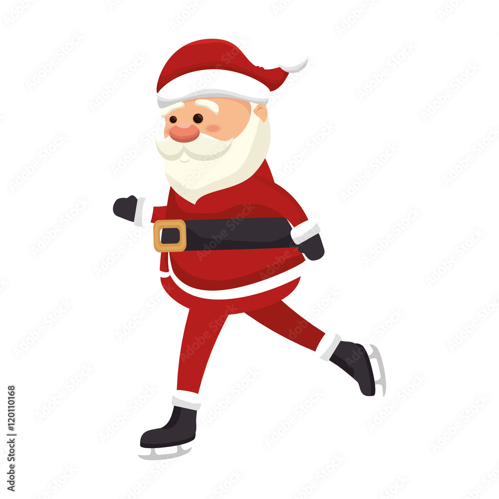 santa claus man. merry christmas season symbol. vector illustration santa claus man. merry christmas season symbol. vector illustration