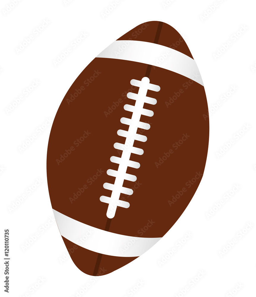 Naklejka futbol amerykański sport ikona wektor ilustracja projektu