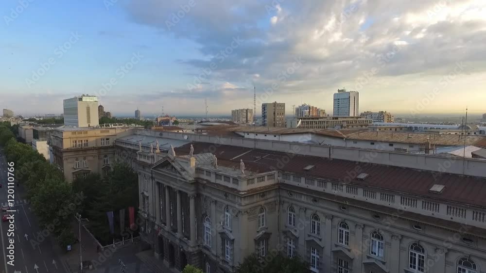 Aerial view of the Aerial view of the