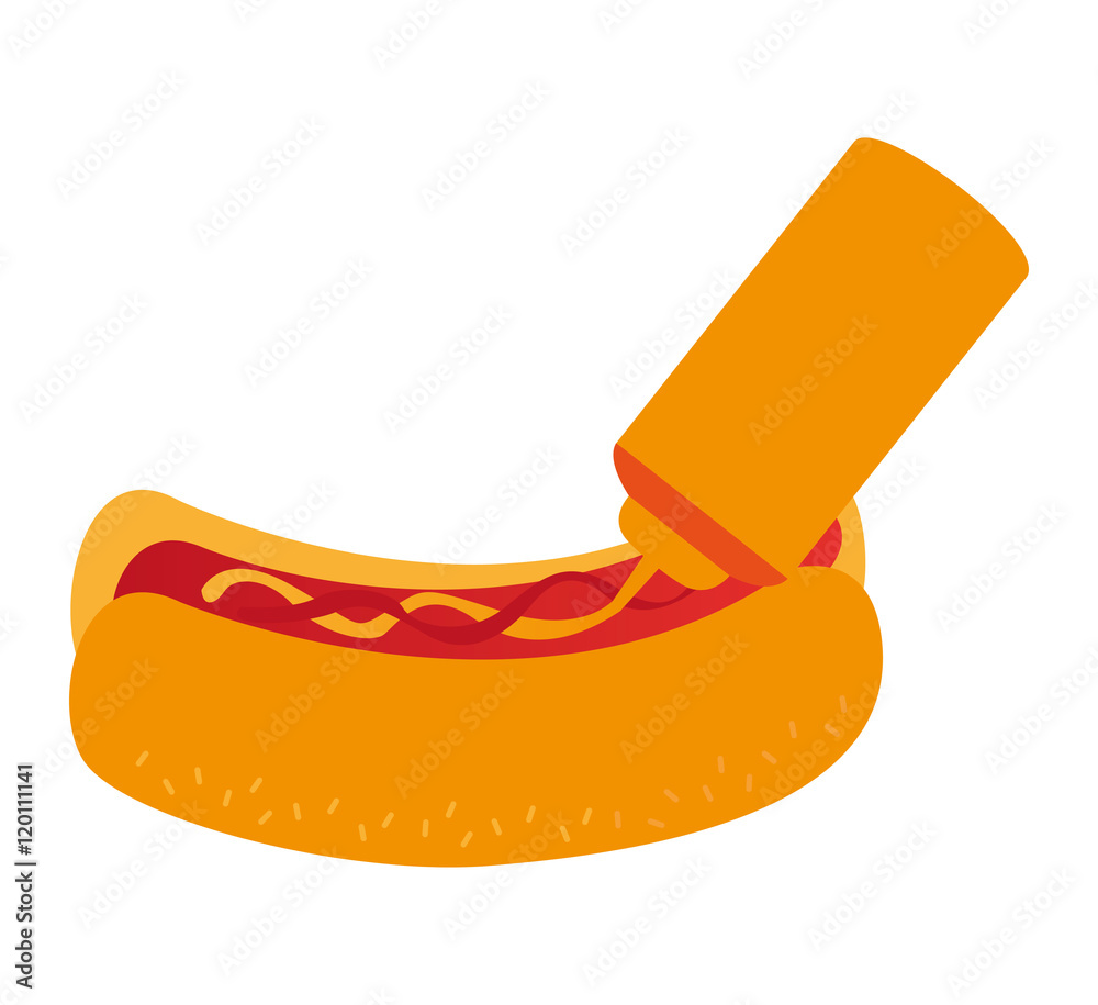 hot dog fast food vector illustration design hot dog fast food vector illustration design