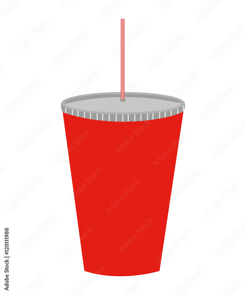 glass drink with straw isolated icon vector illustration design glass drink with straw isolated icon vector illustration design
