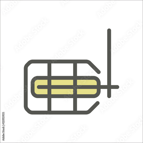 Bike bicycle pedal sign flat icon on background