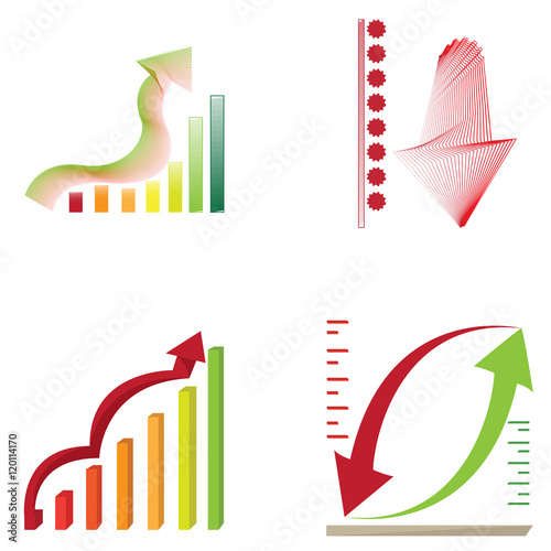 Business graph bars