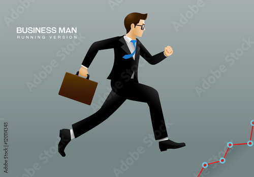 business man running