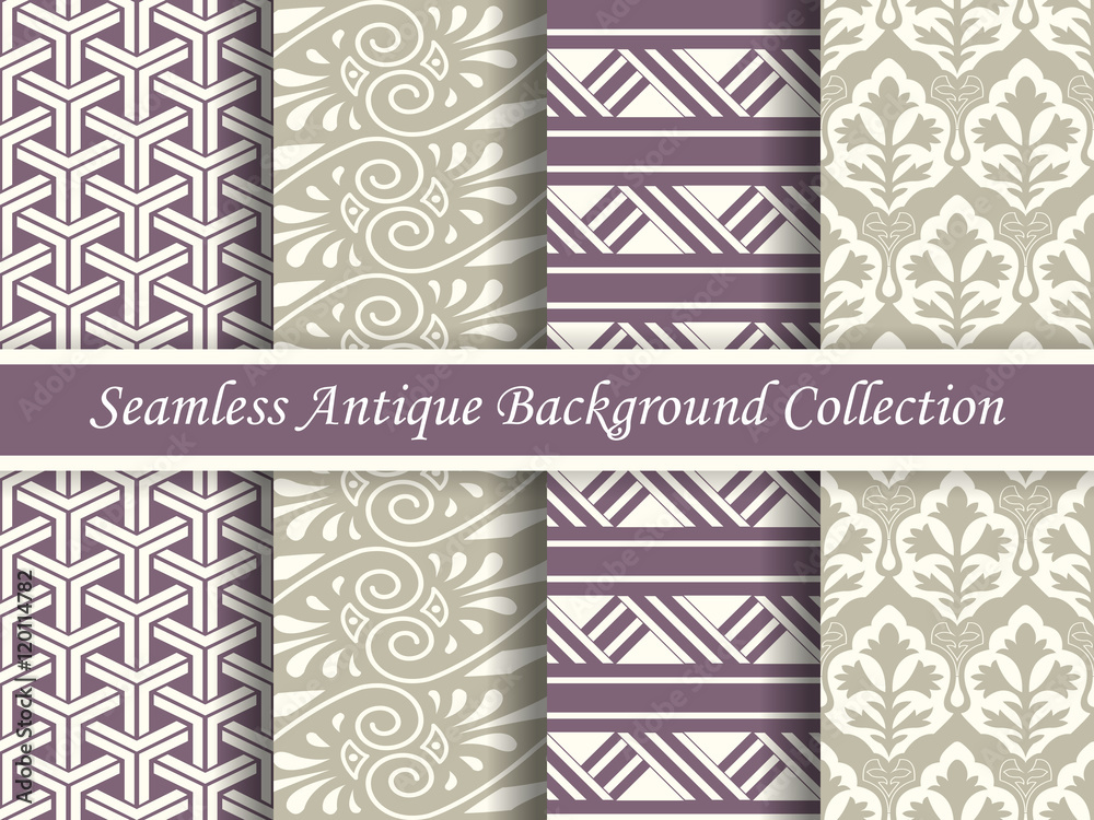 Antique seamless background collection_131