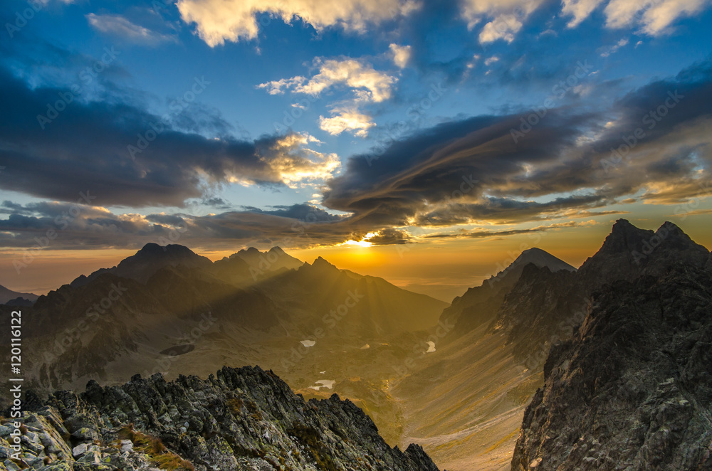 Wysokie Tatry ,Słowacja,Mała Wysoka ,panorama