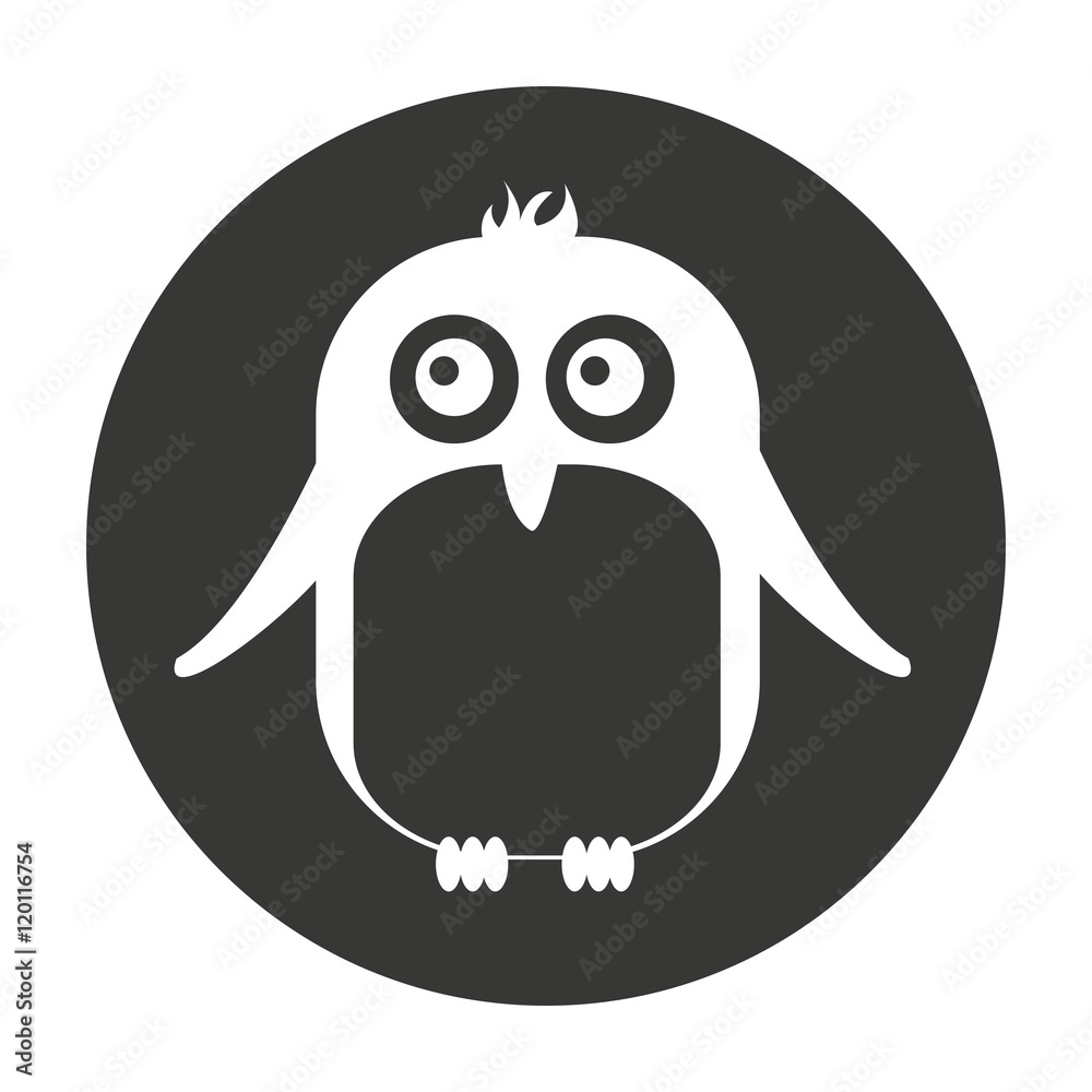 Obraz premium cute penguin animal tender isolated icon vector illustration design
