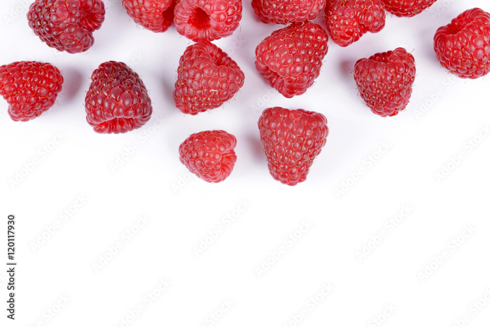 Sweet raspberry isolated on white background Sweet raspberry isolated on white background