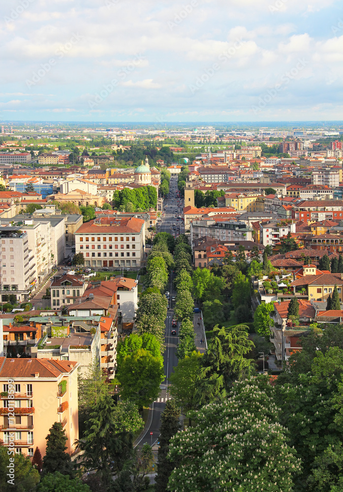 Bergamo lower town, Italy