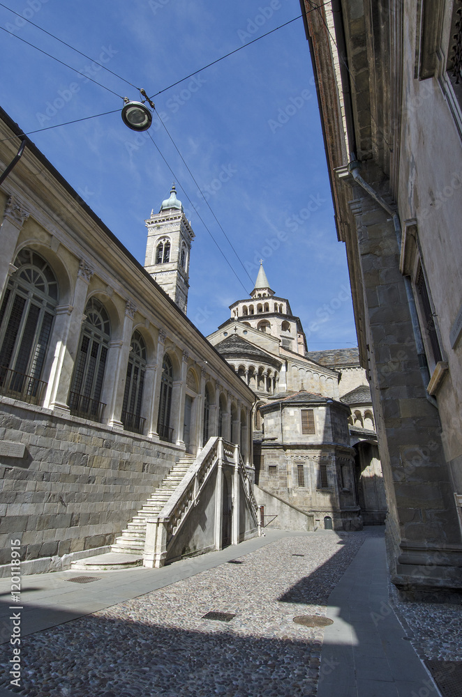 Bergamo University of letters sciences and arts with Basilica