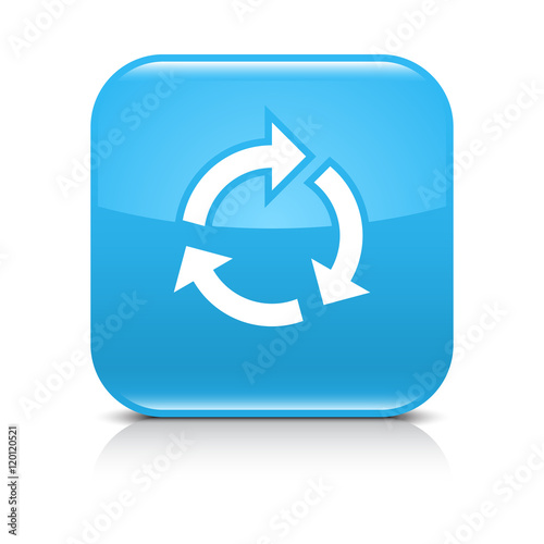 Blue arrow repeat, reload, refresh, rotation sign