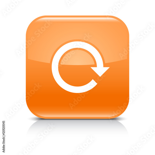 Orange arrow repeat reload refresh rotation sign