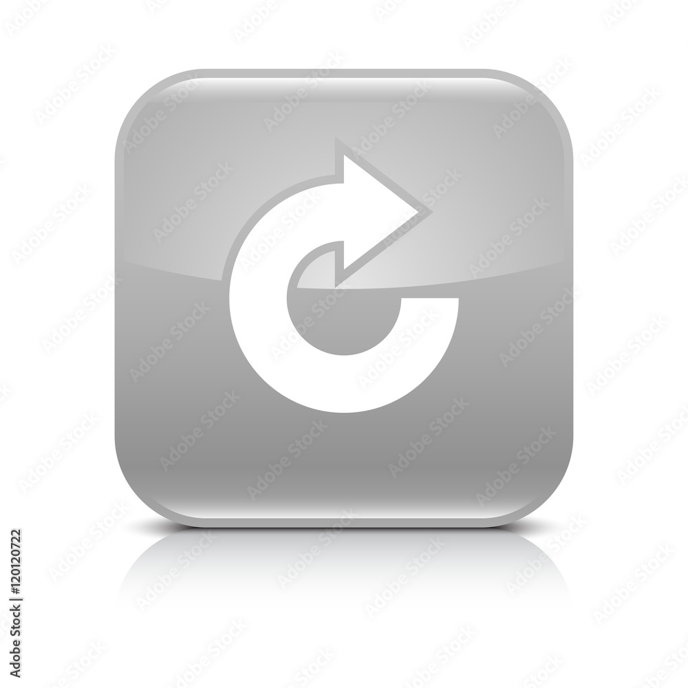 Gray arrow repeat, reload, refresh, rotation icon Gray arrow repeat, reload, refresh, rotation icon