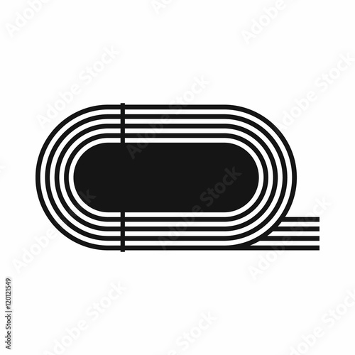 Athletic stadium icon in simple style on a white background vector illustration