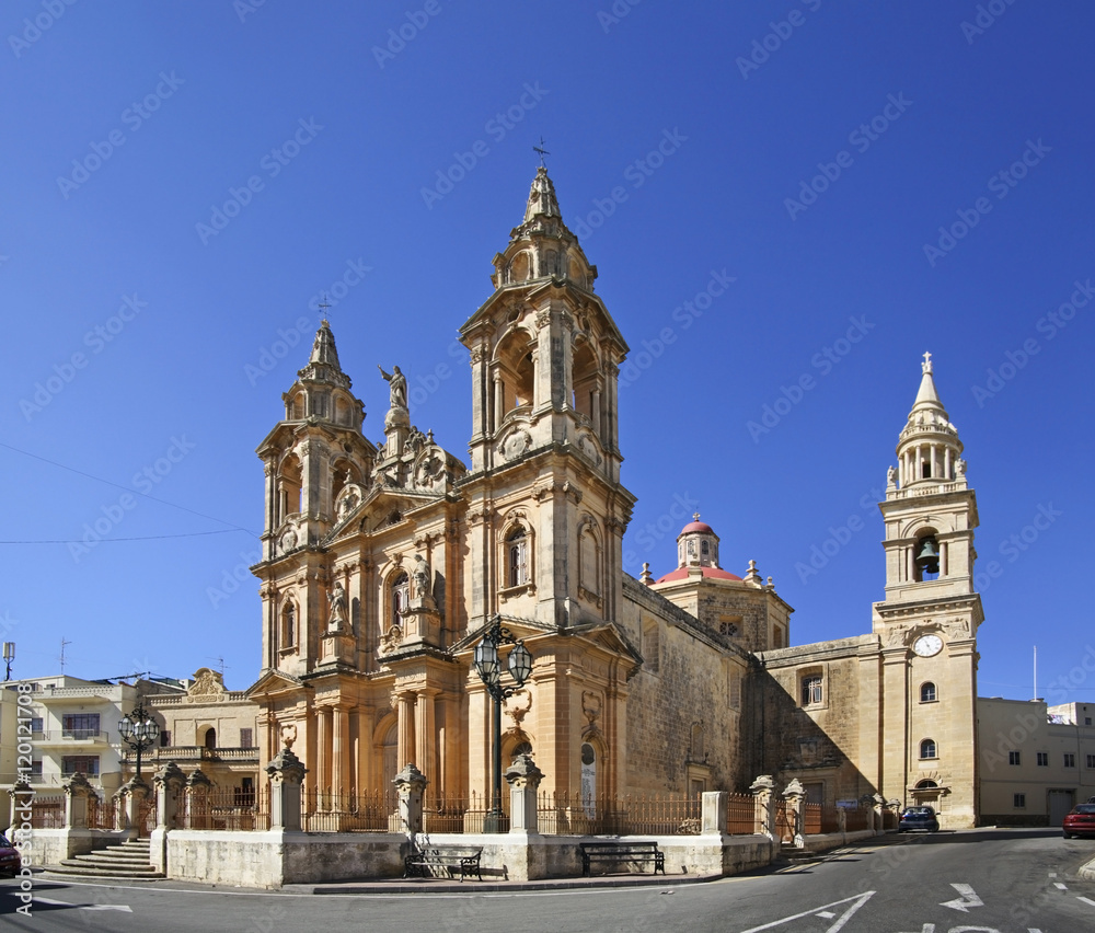 Church of Assumption of Virgin Mary in Gudja. Malta