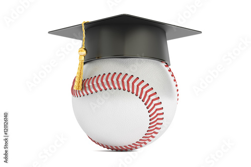 Photography baseball sports education concept, 3D rendering