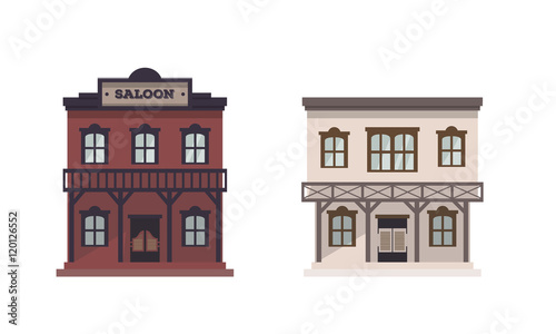 Western houses set