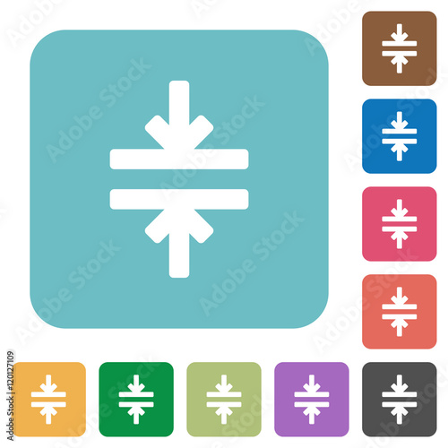 Flat horizontal merge icons