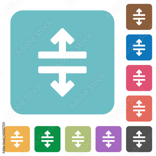 Flat horizontal split icons