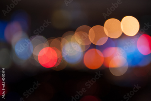 De focused/Blurred image of lights. Blur lights. Light bokeh.