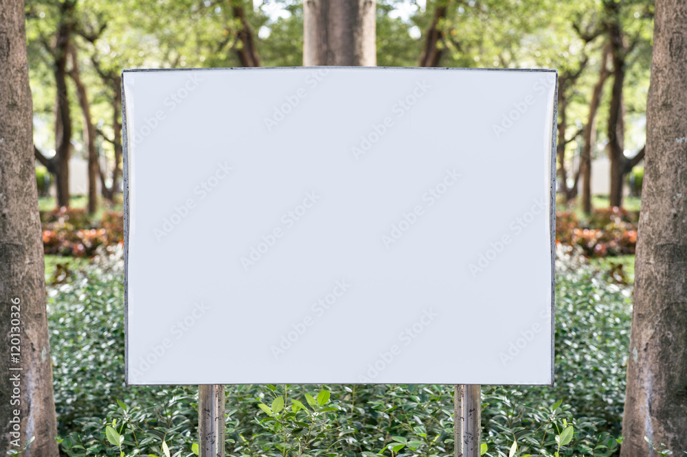 Large blank billboard on a street wall, banners with room to add 