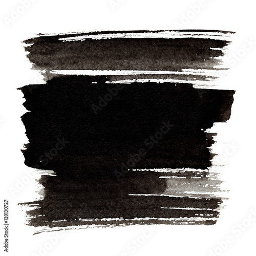 Black brush strokes