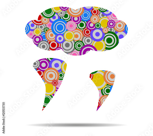 twister circles icon vector