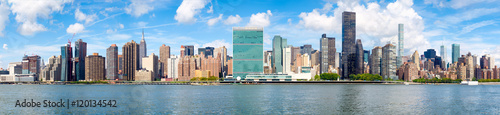 Panoramic image of midtown New York City photo
