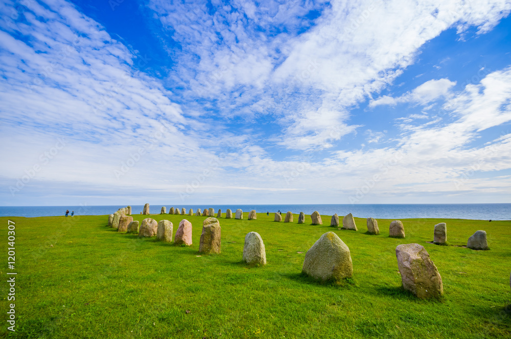 Ales stones in Skane, Sweden