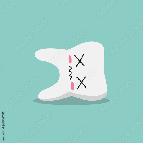 Cute and funny tooth