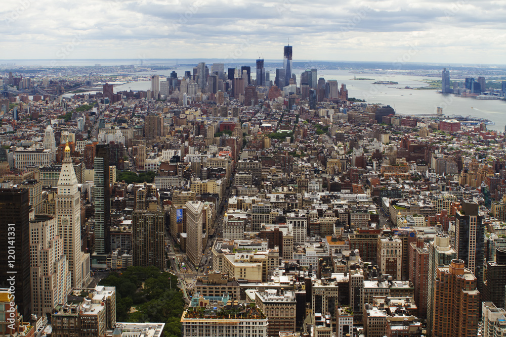 Fototapeta premium Widok z dachu Nowego Jorku.