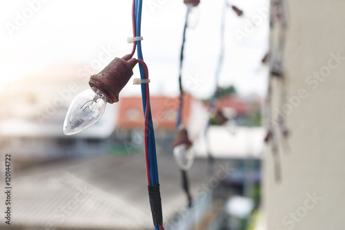 Old Lamp decorations at the festival.