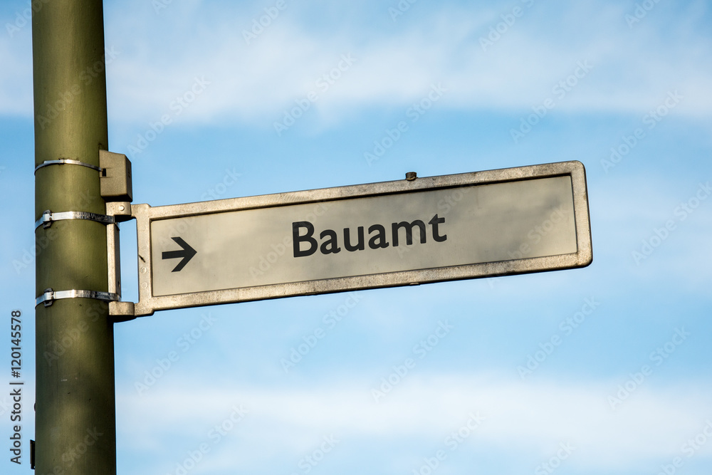 Fototapeta premium Schild 67 - Bauamt