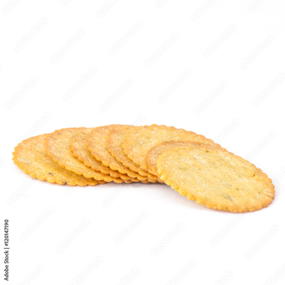crackers or biscuits on white background crackers or biscuits on white background