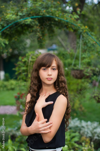 Little girl with long hair