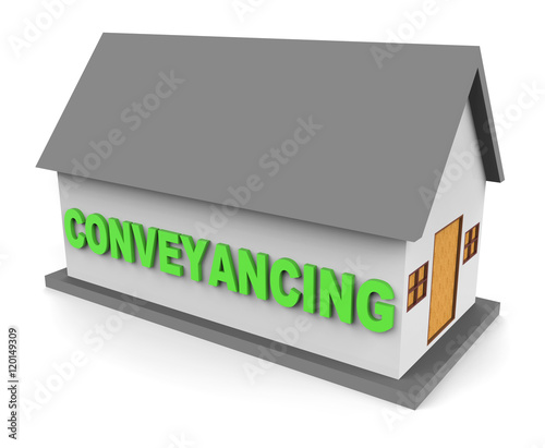 House Conveyancing Represents Conveyancer Lawyer 3d Rendering
