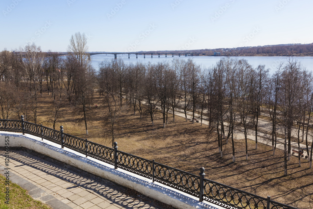 Spring landscape on the Volga river in Kostroma Spring landscape on the Volga river in Kostroma