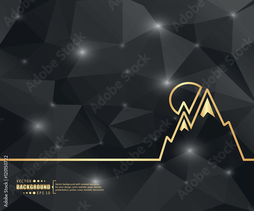 Abstract creative concept vector background. For web and mobile applications, illustration template design, business infographic, brochure, banner, presentation, poster, cover, booklet, document