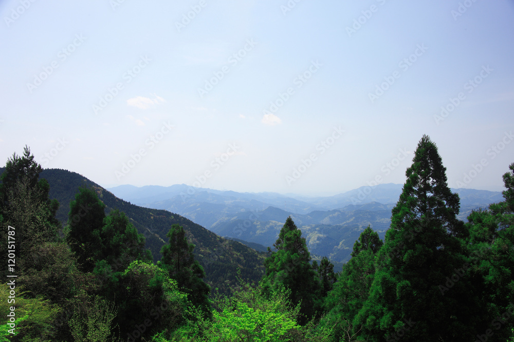 高野山、大門付近からの風景