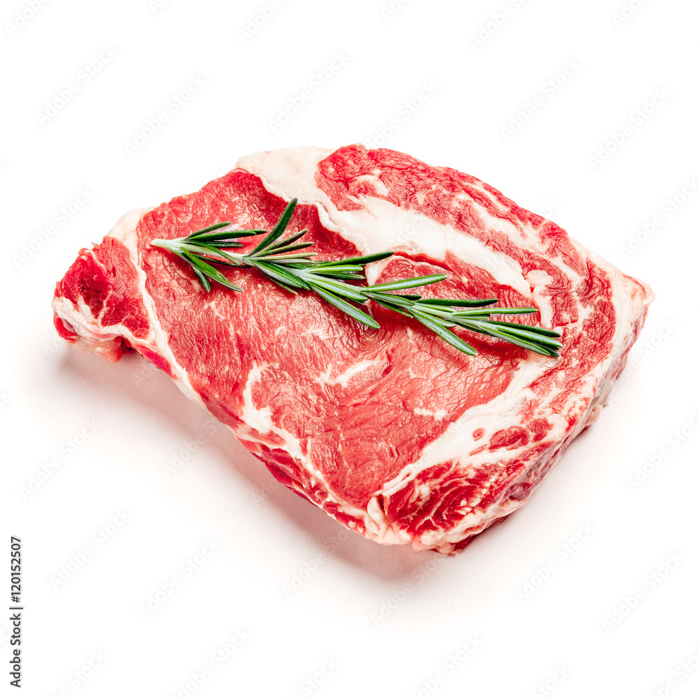 Obraz premium Uncooked organic shin of beef meat