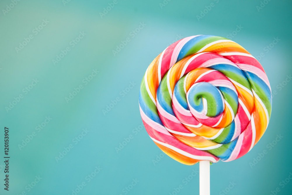 Nice round lollipop with many colors Nice round lollipop with many colors