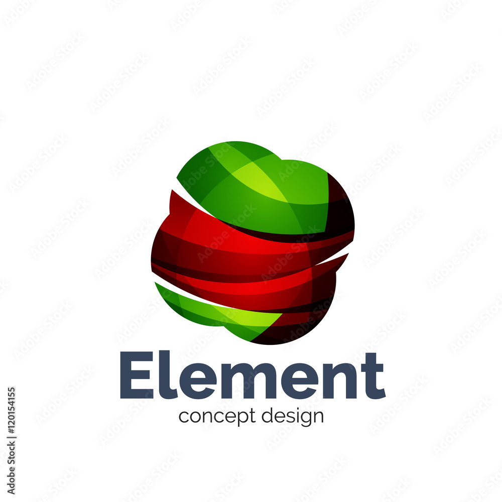 Vector sphere abstract logo template Vector sphere abstract logo template