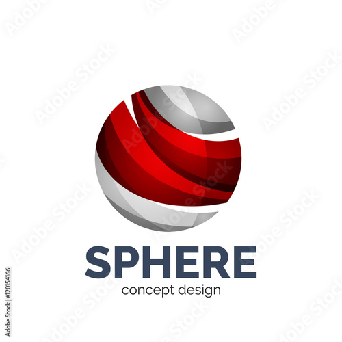 Vector sphere abstract logo template