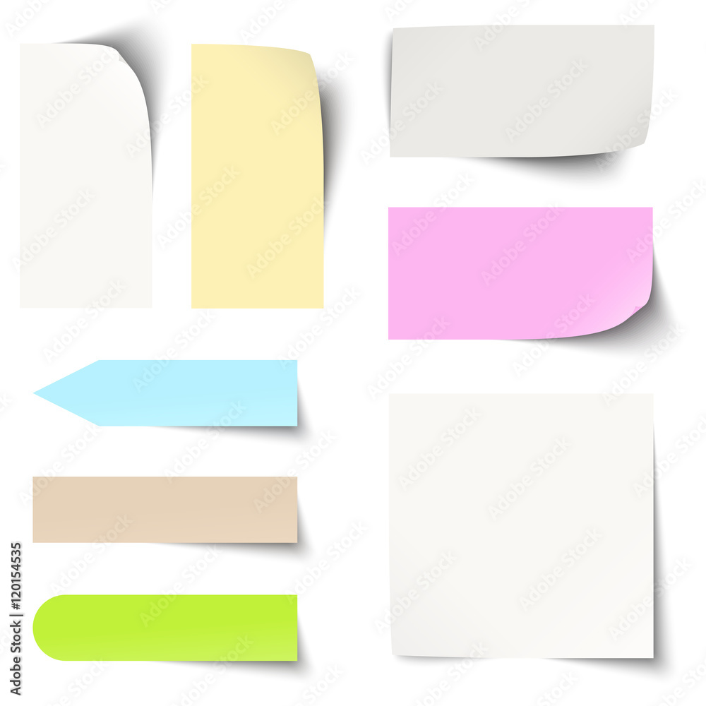 colored sticky notes collection colored sticky notes collection