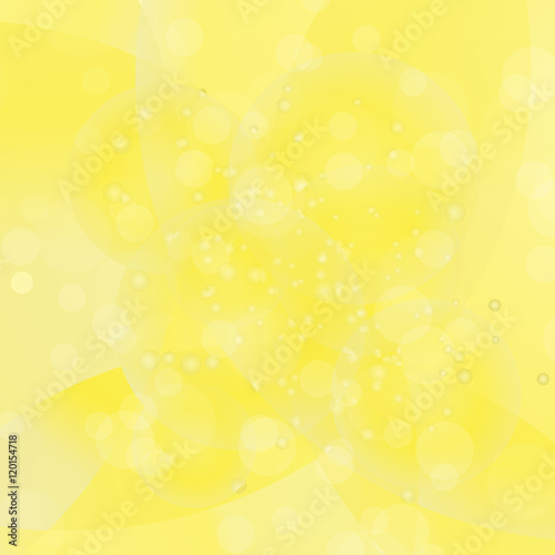 Circle Yellow Light Background. Round Yellow Wave Pattern.